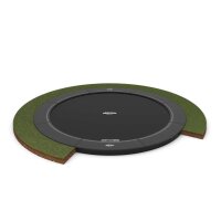 BERG SPORTS Trampolin Elite FlatGround 330 grey / grau rund