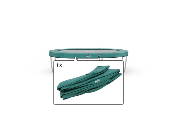 BERG Ersatzteil Schutzrand 350 cm oval grün - Grand Champion Regular Federabdeckung für Trampolin