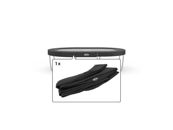BERG Ersatzteil Schutzrand 350 cm oval grau - Grand Champion Regular Federabdeckung für Trampolin