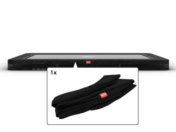 BERG Ersatzteil Schutzrand 330 cm rechteckig schwarz - Ultim Favorit InGround Federabdeckung für Trampolin