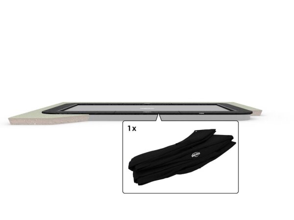 BERG Ersatzteil Schutzrand 500 cm rechteckig schwarz - Ultim Champion Flatground Federabdeckung für Trampolin