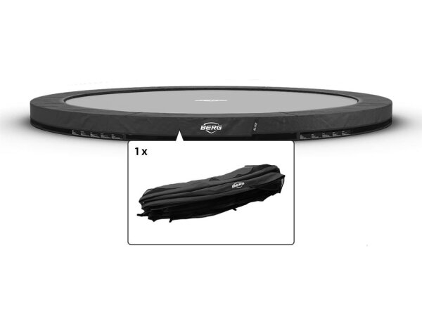 BERG Ersatzteil Schutzrand 430 cm rund grau - Elite InGround Federabdeckung für Trampolin
