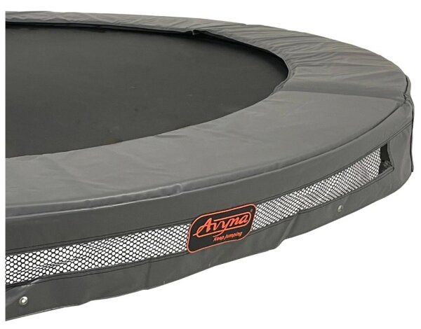 Universal Schutzrand für inground Trampolin Ø 430 cm grau  ähnlich Berg Champion