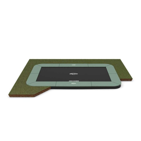 BERG SPORTS Trampolin FlatGround 410 cm Ultim Champion ECO rechteckig Grün