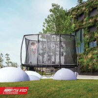 BERG Trampolin Regular 410 cm Ultim Champion ECO rechteckig Grün + Sicherheitsnetz DLX XL