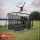 BERG Trampolin FlatGround 5 x 5 m Ultim Pro Bouncer rechteckig Grau + Sicherheitsnetz XL