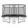 BERG Trampolin rechteckig Trampolin Regular 5 x 5 m Ultim Pro Bouncer rechteckig + Sicherheitsnetz XL