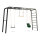 BERG PlayBase L Klettergerüst Schaukelgestell Schwarz & Grün inkl. Babyschaukel, Gummischaukel und Trapez