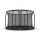 BERG Trampolin Rund 430 cm Champion InGround Grau + Netz DLX XL