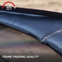 BERG Trampolin rund Elite Regular 430 Grau Levels + Safety Net Deluxe