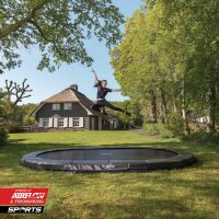 BERG SPORTS Trampolin Oval 350 cm Grand Champion InGround Grey / grau