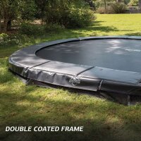 BERG SPORTS Trampolin Oval 350 cm Grand Champion InGround Grey / grau