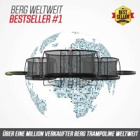 BERG SPORTS Trampolin Oval 350 cm Grand Champion InGround Grey / grau