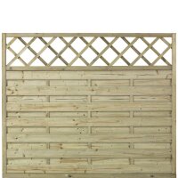 PLUS Bergen Zaun m / Rankgitter - Druckimp. - 180 x 150 cm