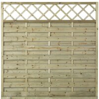 PLUS Bergen Zaun m / Rankgitter - druckimp. - 180 x 180 cm