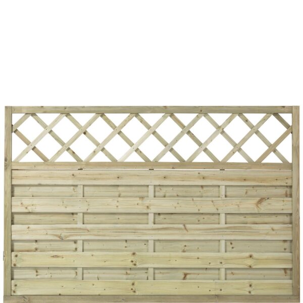 PLUS Bergen Zaun m / Rankgitter - druckimp. - 180 x 120 cm