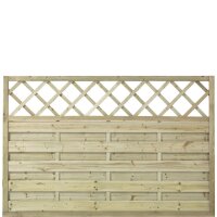 PLUS Bergen Zaun m / Rankgitter - druckimp. - 180 x 120 cm
