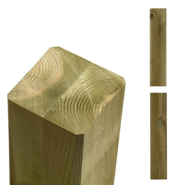 PLUS Cubic Premium-Pfosten - 9 x 9 x 369 cm - Druckinprägniert