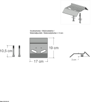 PLUS Auflaufstütze f / Doppeltore