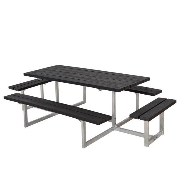 PLUS Basic Kombimöbel mit 2 Anbausätzen - 260 cm - RePlast - Schwarz