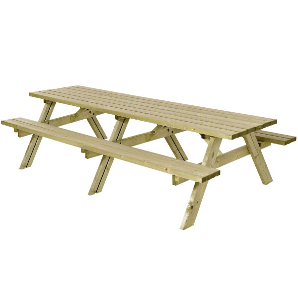 PLUS Kombimöbel mit Klappsitzen - 300 cm -Druckimprägniert