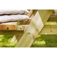PLUS Kombimöbel mit Klappsitzen - 300 cm -Druckimprägniert