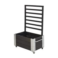 PLUS Cubic Raumteiler mit Spalier - 130 cm - Schwarz