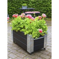 PLUS Cubic Blumenkasten mit Rädern - 87 x 45 cm -...