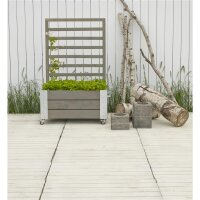 PLUS Cubic Raumteiler mit Spalier -130 cm - Graubraun