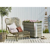 PLUS Cubic Blumenkasten mit Rädern - 50 x 87 x 70 cm...