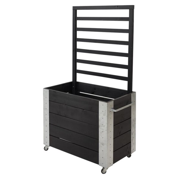 PLUS Cubic Raumteiler mit Spalier -155 cm - Schwarz