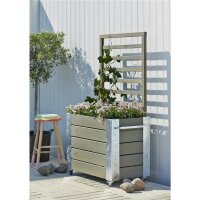 PLUS Cubic Raumteiler mit Spalier -155 cm - Graubraun