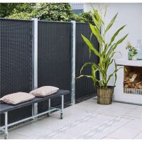 PLUS Trend Zaun - Polyrattan - 115 x 170 cm