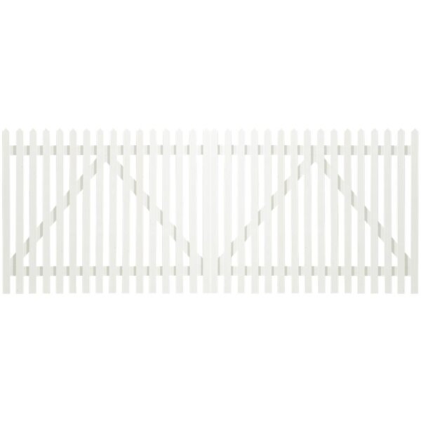 PLUS Skagen Doppeltor - Farbgru. weiß - 300×120 cm