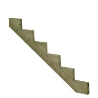 PLUS 34,2° Treppenwange Holz für 6-Stufen