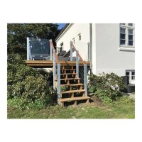 PLUS 34,2° Treppenwange Holz für 7-Stufen