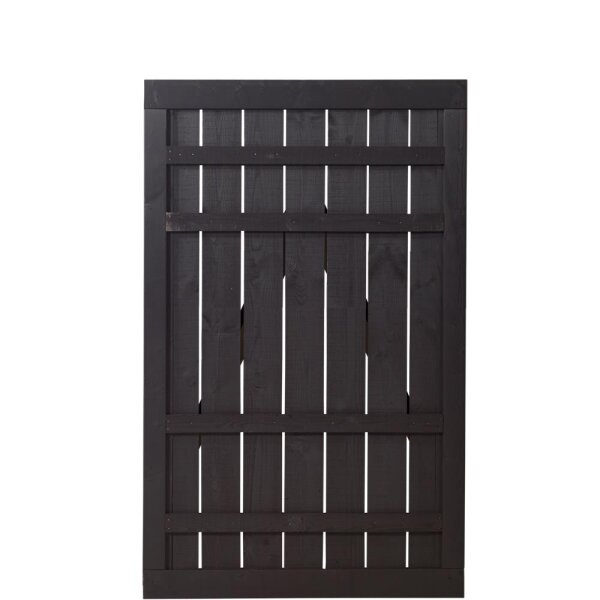 PLUS Rustik Einzeltor - Farbgr. schwarz - 100 x 158 cm