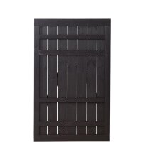 PLUS Rustik Einzeltor - Farbgr. schwarz - 100 x 158 cm