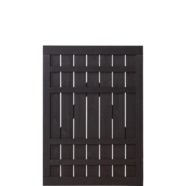 PLUS Rustik Einzeltor - Farbgr. schwarz - 100 x 138 cm