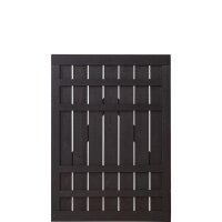 PLUS Rustik Einzeltor - Farbgr. schwarz - 100 x 138 cm