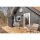 PLUS Rustik Zaun - Farbgr. schwarz - 180 x 180 cm