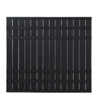 PLUS Rustik Zaun - Farbgr. schwarz - 180 x 158 cm