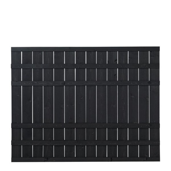 PLUS Rustik Zaun - Farbgr. schwarz - 180 x 138 cm