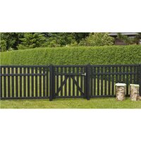 PLUS Country Zaun - Farbgru. schwarz - 150 x 96 cm