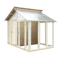PLUS Gerätehaus mit Glasanbau