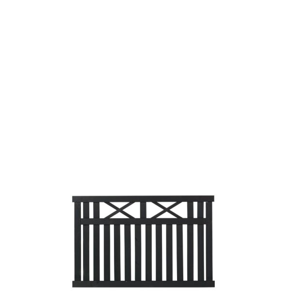 PLUS Vinesse Zaun - farbgru. schwarz - 150×96 cm