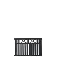 PLUS Vinesse Zaun - farbgru. schwarz - 150×96 cm