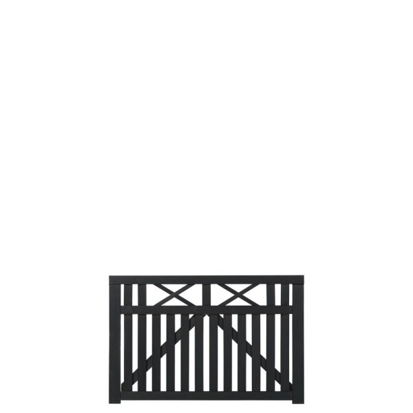 PLUS Vinesse Einzeltor - Farbgru. schwarz - 150×98 cm