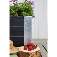PLUS Cubic Blumenkasten mit Rädern - 120 x 45 cm - Schwarz