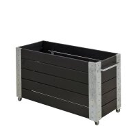 PLUS Cubic Blumenkasten mit Rädern - 50 x 120 x 70...